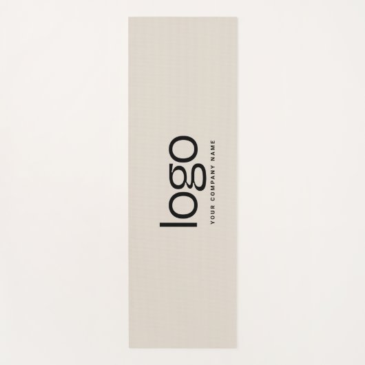 Firmenlogo und Textwerbung Yogamatte (Vorderseite)