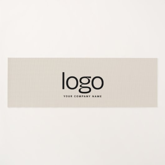 Firmenlogo und Textwerbung Yogamatte (Vorderseite (Horizontal))