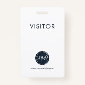 Firmenlogo und Visitenkartenadresse Ausweis (Vorderseite)