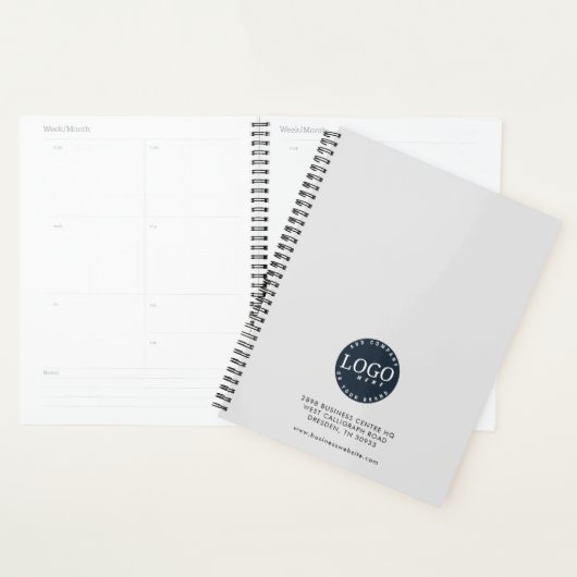 Firmenlogo und Website-Adresse Planer (Anzeige)