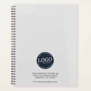 Firmenlogo und Website-Adresse Planer
