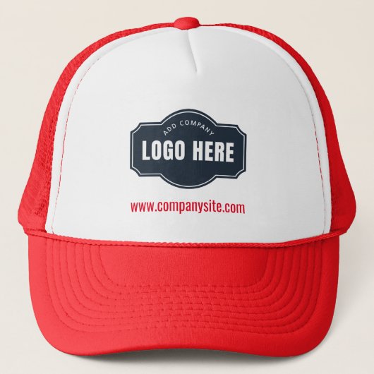 Firmenlogo und Website-Adresse Truckerkappe (Vorderseite)