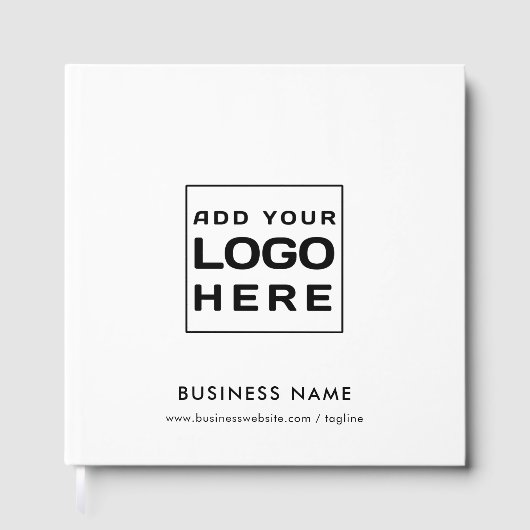 Firmenlogo und Website-Besucher Gästebuch (Vorderseite)