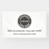 Firmenlogo und Website Custom Company Banner (Horizontal)