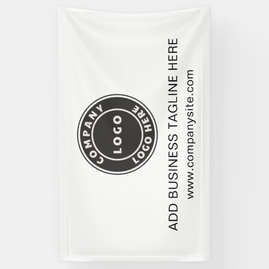 Firmenlogo und Website Custom Company Banner (Vertikal)