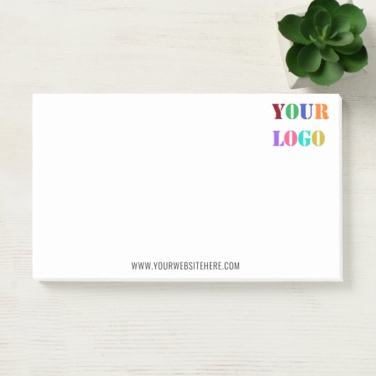 Firmenlogo und Website-Post-it®-Hinweise Post-it Klebezettel (Büro)