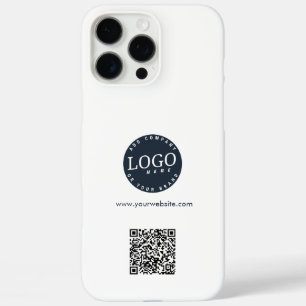 Firmenlogo und Website QR Code kundenspezifisch iPhone 16 Pro Max Hülle