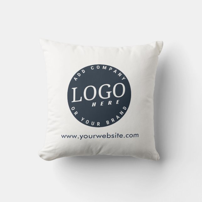 Firmenlogo und Website-Showroom Kissen (Vorderseite)