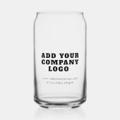 Firmenlogo und Website-Werbung Dosenglas (Vorderseite)