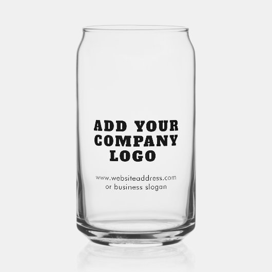 Firmenlogo und Website-Werbung Dosenglas (Vorderseite)