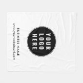 Firmenlogo und Website-Werbung Fleecedecke (Vorderseite (Horizontal))
