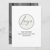 Firmenlogo | Unternehmen Beruflich Einladung (Vorne/Hinten)