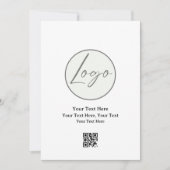 Firmenlogo | Unternehmen Beruflich Einladung (Vorderseite)