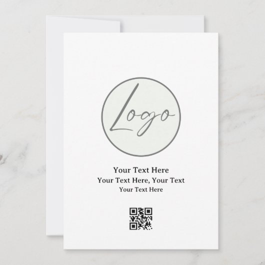 Firmenlogo | Unternehmen Beruflich Einladung (Vorderseite)