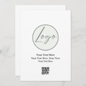 Firmenlogo | Unternehmen Beruflich Einladung (Vorne/Hinten)