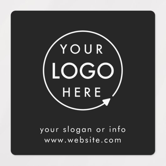 Firmenlogo | Unternehmen Minimalistisch Etiketten (Design 2)