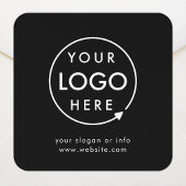 Firmenlogo | Unternehmen Minimalistisch Quadratischer Aufkleber
