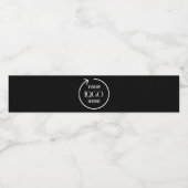 Firmenlogo Unternehmen Minimalistisch Water Wasserflaschenetikett (Einzelnes Label)