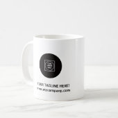 Firmenlogo-Unternehmens-Promotionstasse Kaffeetasse (Vorderseite Links)