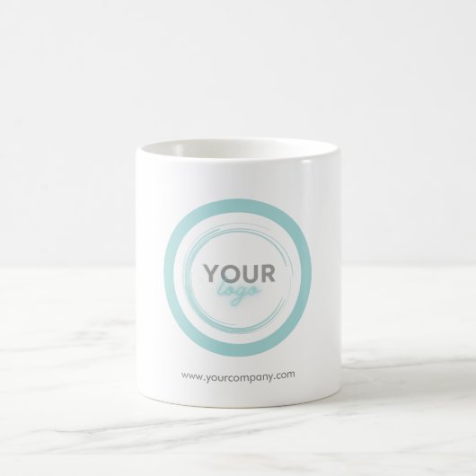 Firmenlogo Unternehmensgeschäft Minimalistisch Kaffeetasse (Mittel)