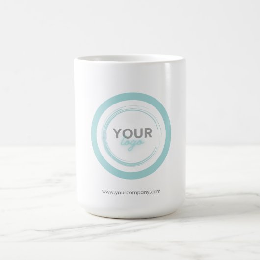 Firmenlogo Unternehmenslogo Minimal Branded Kaffeetasse (Mittel)