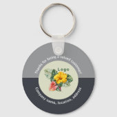 Firmenlogo Vielen Dank Kundengeschenk Schlüsselanhänger (Vorderseite)