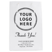 Firmenlogo Vielen Dank Mittlere Geschenktüte (Vorderseite)
