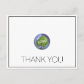 Firmenlogo Vielen Dank Postkarte (Vorderseite)