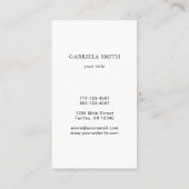 Firmenlogo Visitenkarte (Rückseite)