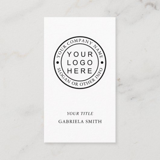 Firmenlogo Visitenkarte (Vorderseite)