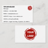 Firmenlogo Visitenkarte (Vorne/Hinten)