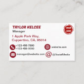 Firmenlogo Visitenkarte (Vorderseite)