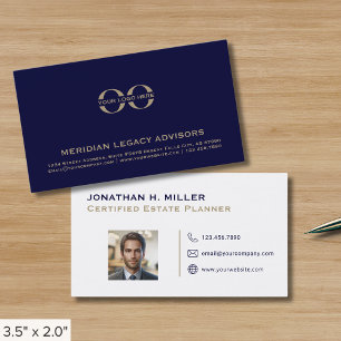 Firmenlogo-Visitenkarten mit Foto Visitenkarte