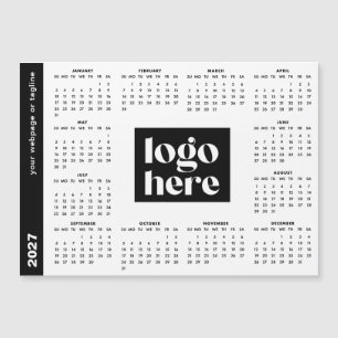 Firmenlogo Volljahr 2027 Magnetkalender  Magnetkarte