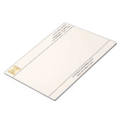 Firmenlogo von Beige Creme Notizblock (angewinkelt)