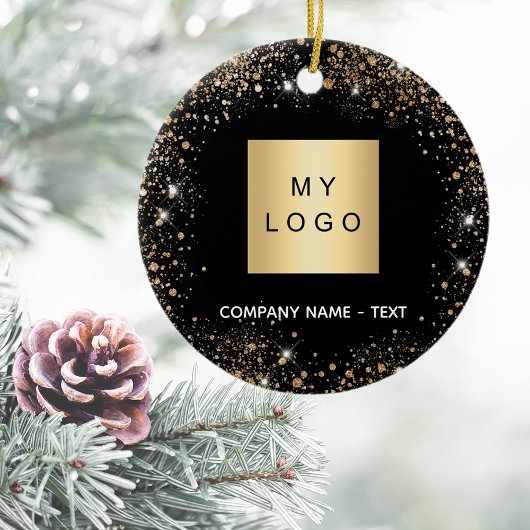 Firmenlogo von Black Gold Glitzer Keramik Ornament