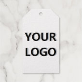 Firmenlogo Vorlage für Geschenkblätter Geschenkanhänger (Rückseite)