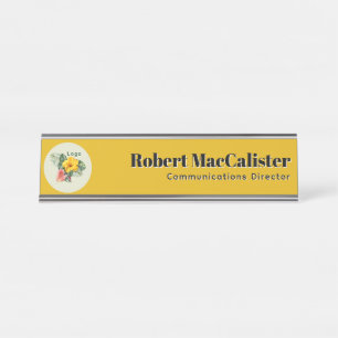 Firmenlogo-Vorlage Schreibtischnamensplakette