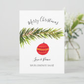 Firmenlogo Wasserfarbe frohe Weihnachten (Stehend Vorderseite)