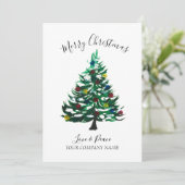 Firmenlogo Wasserfarbe frohe Weihnachten (Stehend Vorderseite)