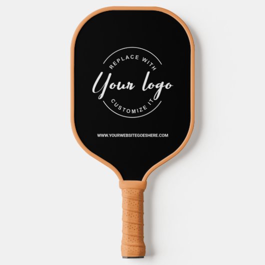 Firmenlogo WEBSITE Einfache Werbeaktion Pickleball Schläger (Vorderseite)