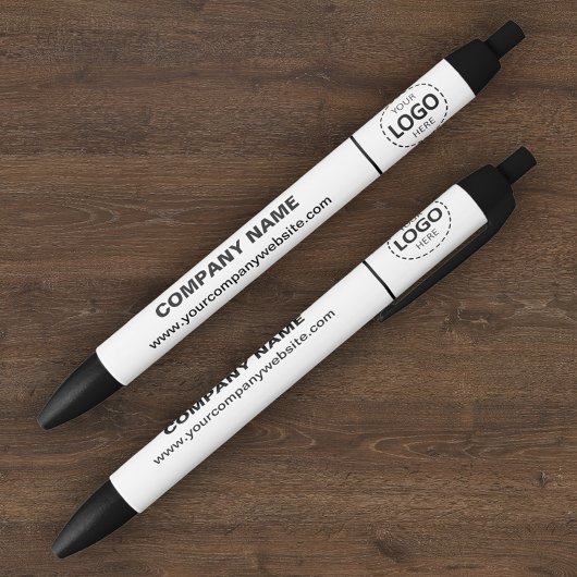 Firmenlogo & Website White Pen Kugelschreiber