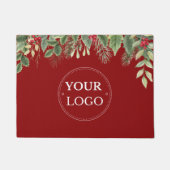 Firmenlogo Weihnachten Blumenstrauß Fußmatte (Vorderseite)