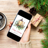 Firmenlogo Weihnachtsfarbe Feiertagskarte