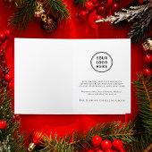 Firmenlogo Weihnachtsfarbe Feiertagskarte