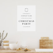 Firmenlogo Weihnachtsfeier Poster (Küche)