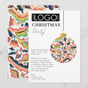 Firmenlogo Weihnachtsfeier Vornehm Ornament Xmas Einladung