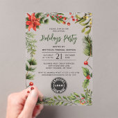 Firmenlogo Weihnachtsfeiertage Mitarbeiterparty Acryleinladungen (Insitu (Handheld))