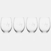 Firmenlogo Weinglas Ohne Stiel (Hinten)