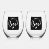 Firmenlogo Weinglas Ohne Stiel (Vorderseite)